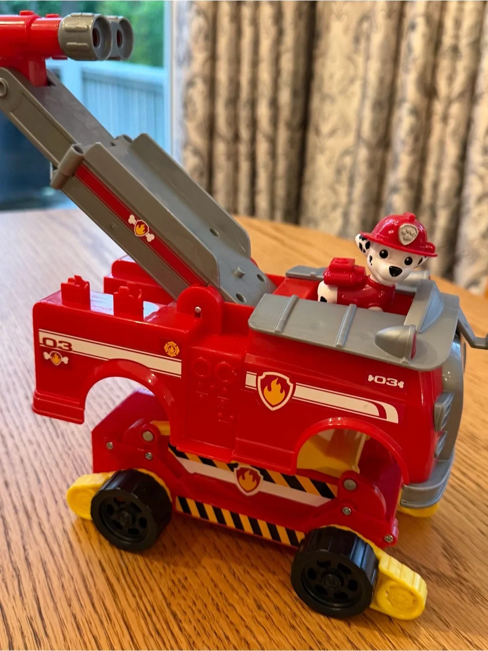 Paw Patrol Red and Gray Marshall Fire Rescue Truck